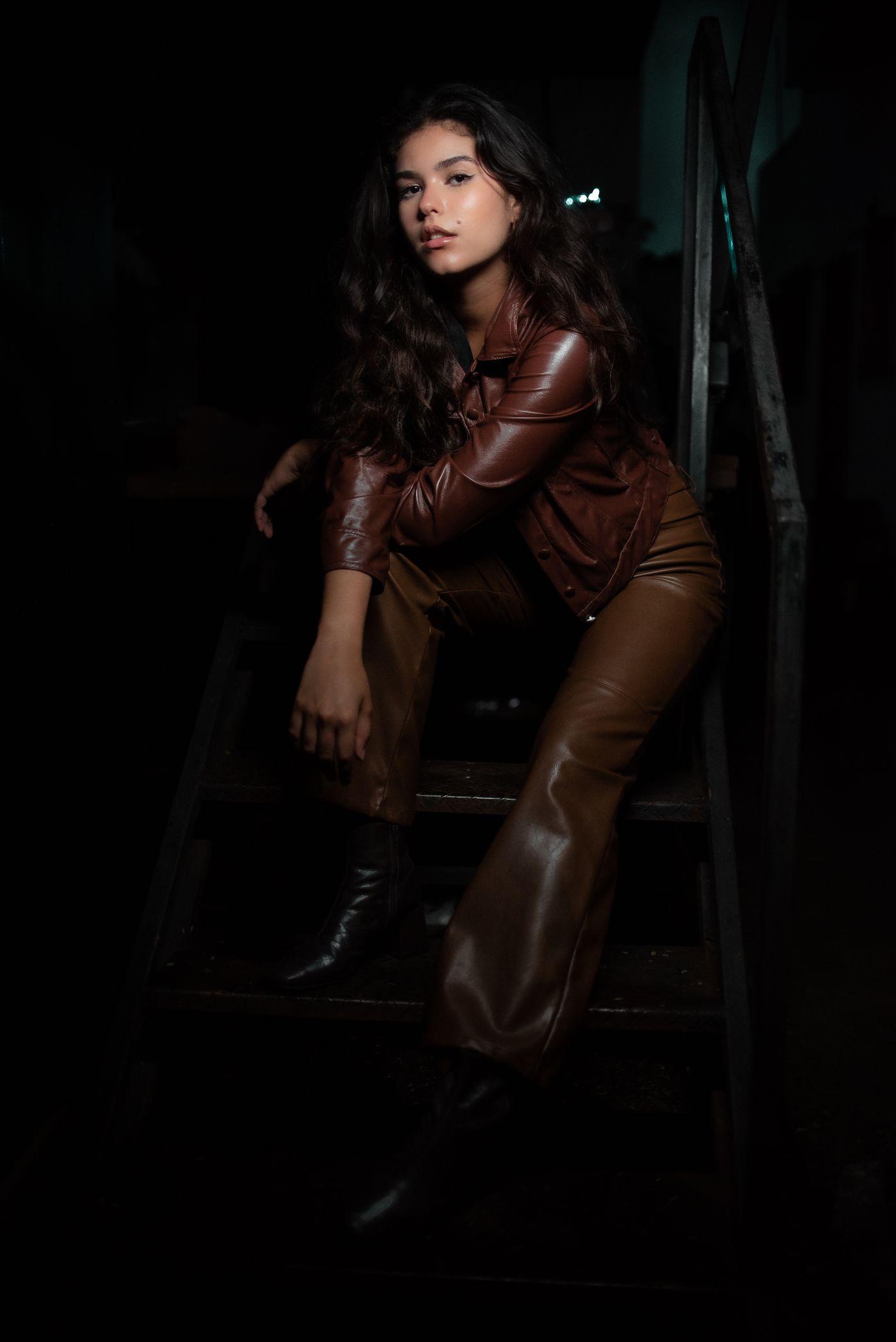 Cognac Leather Trousers