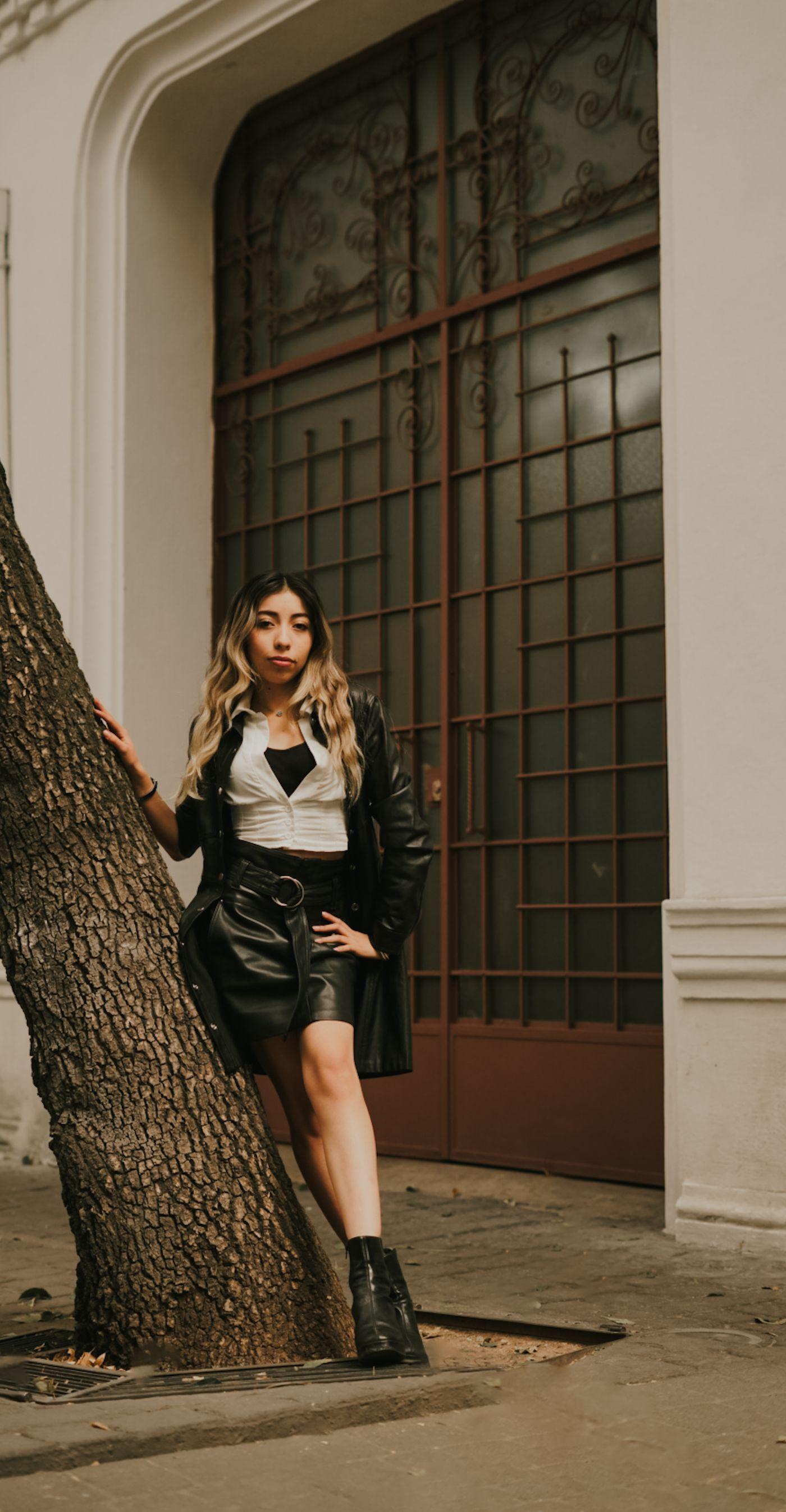 Leather Wrap Skirt