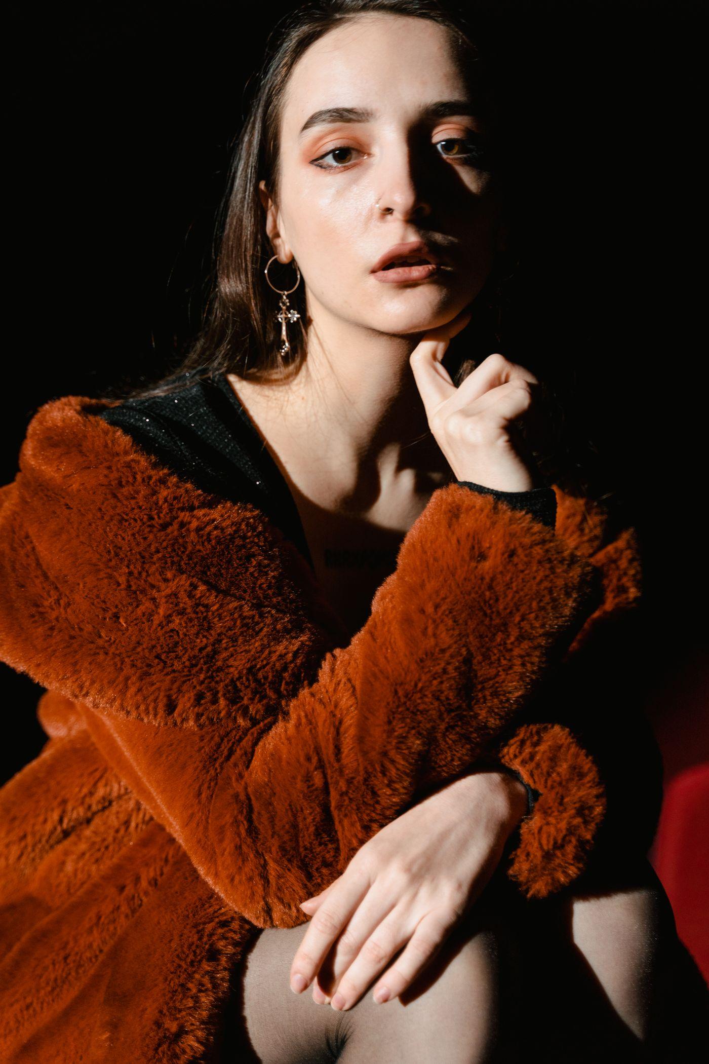 Rust Curly Lamb Jacket