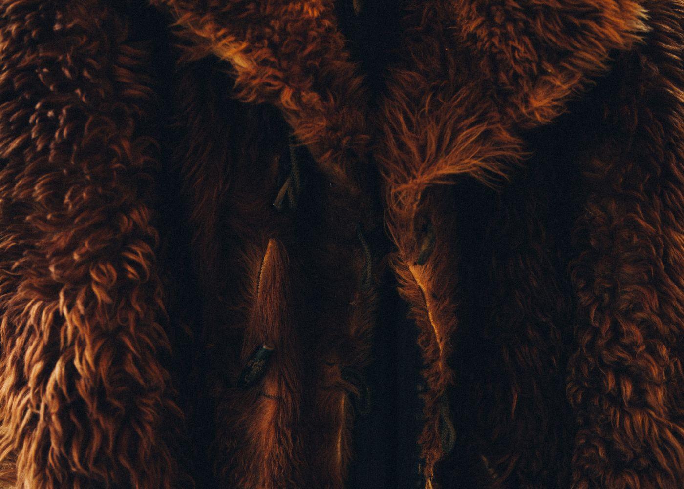 Rust Curly Lamb Jacket