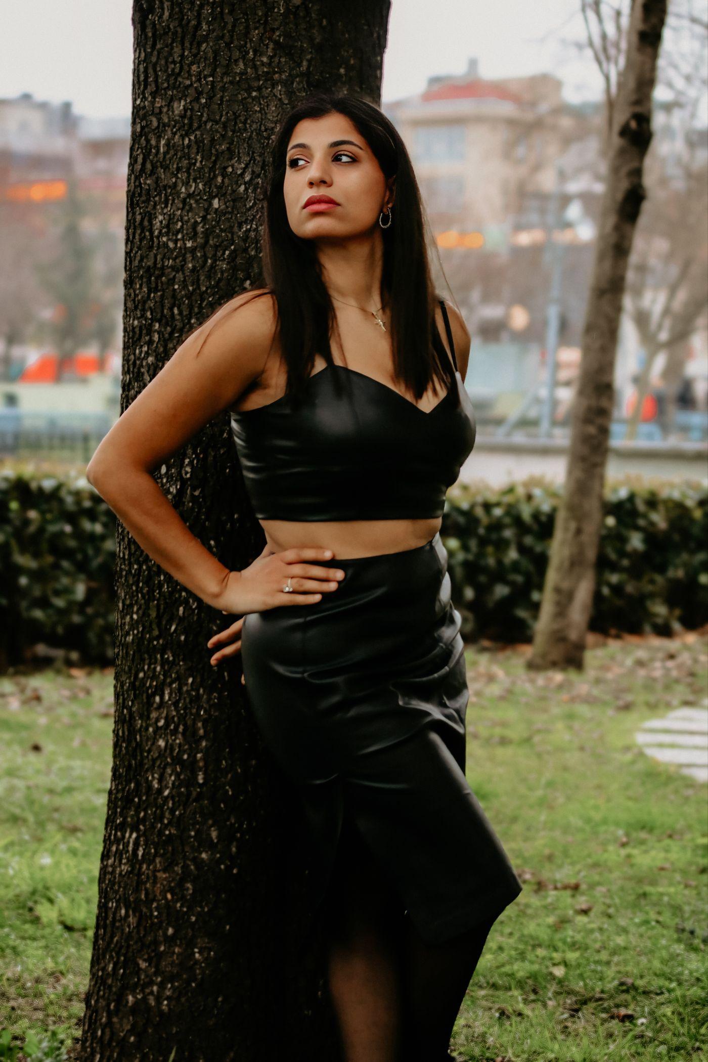Leather Pencil Skirt