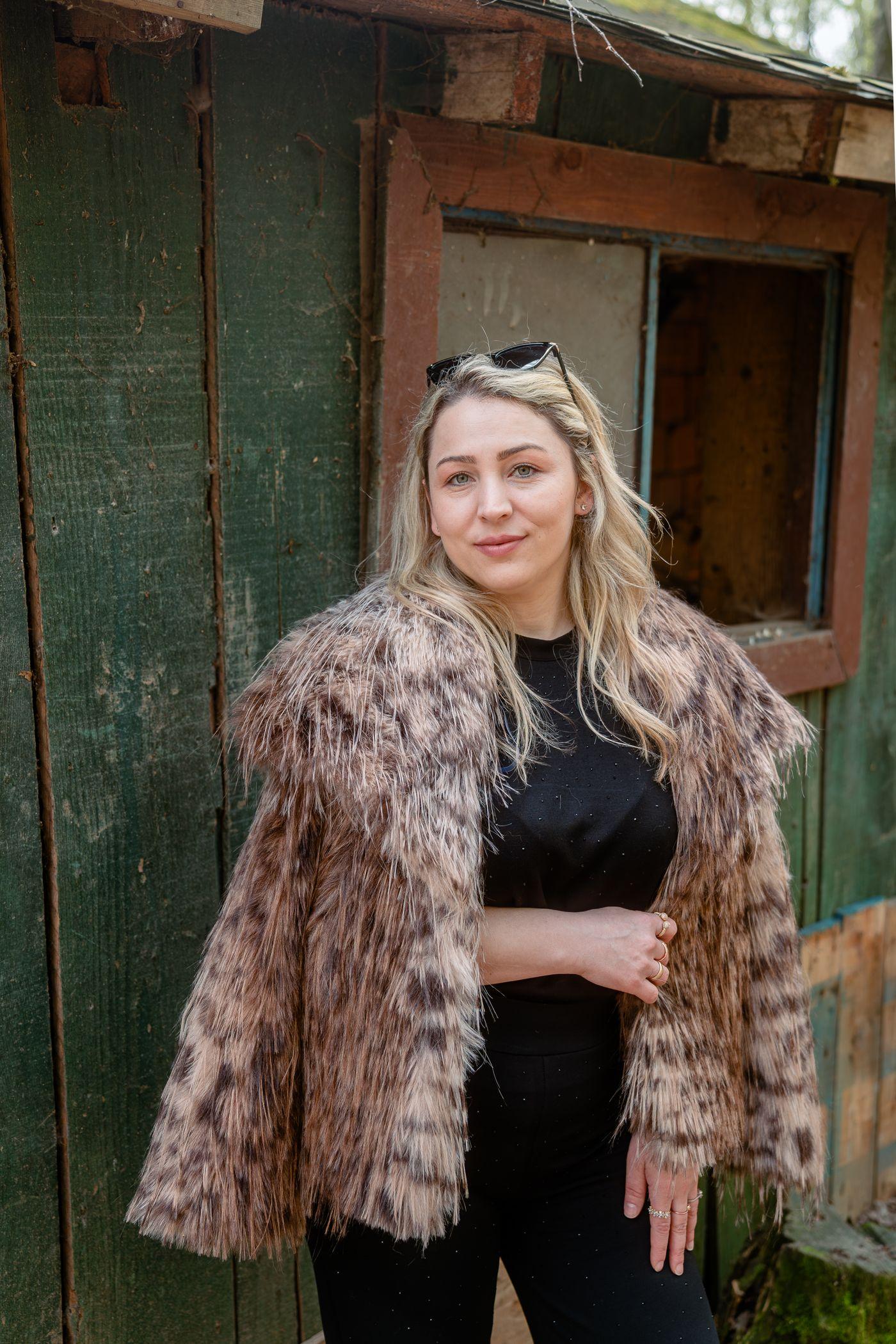 Leopard Shaggy Faux Fur Jacket