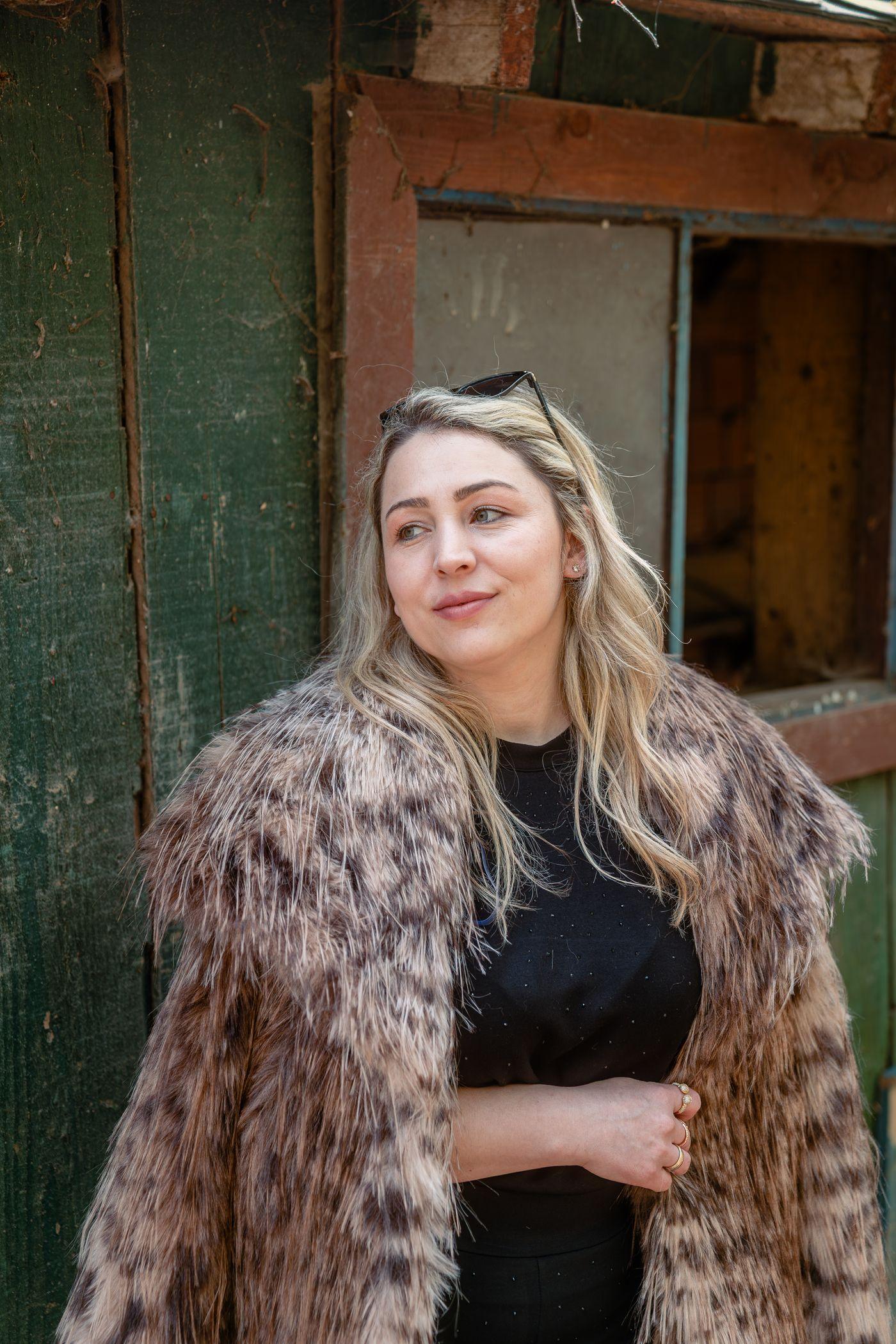 Leopard Shaggy Faux Fur Jacket