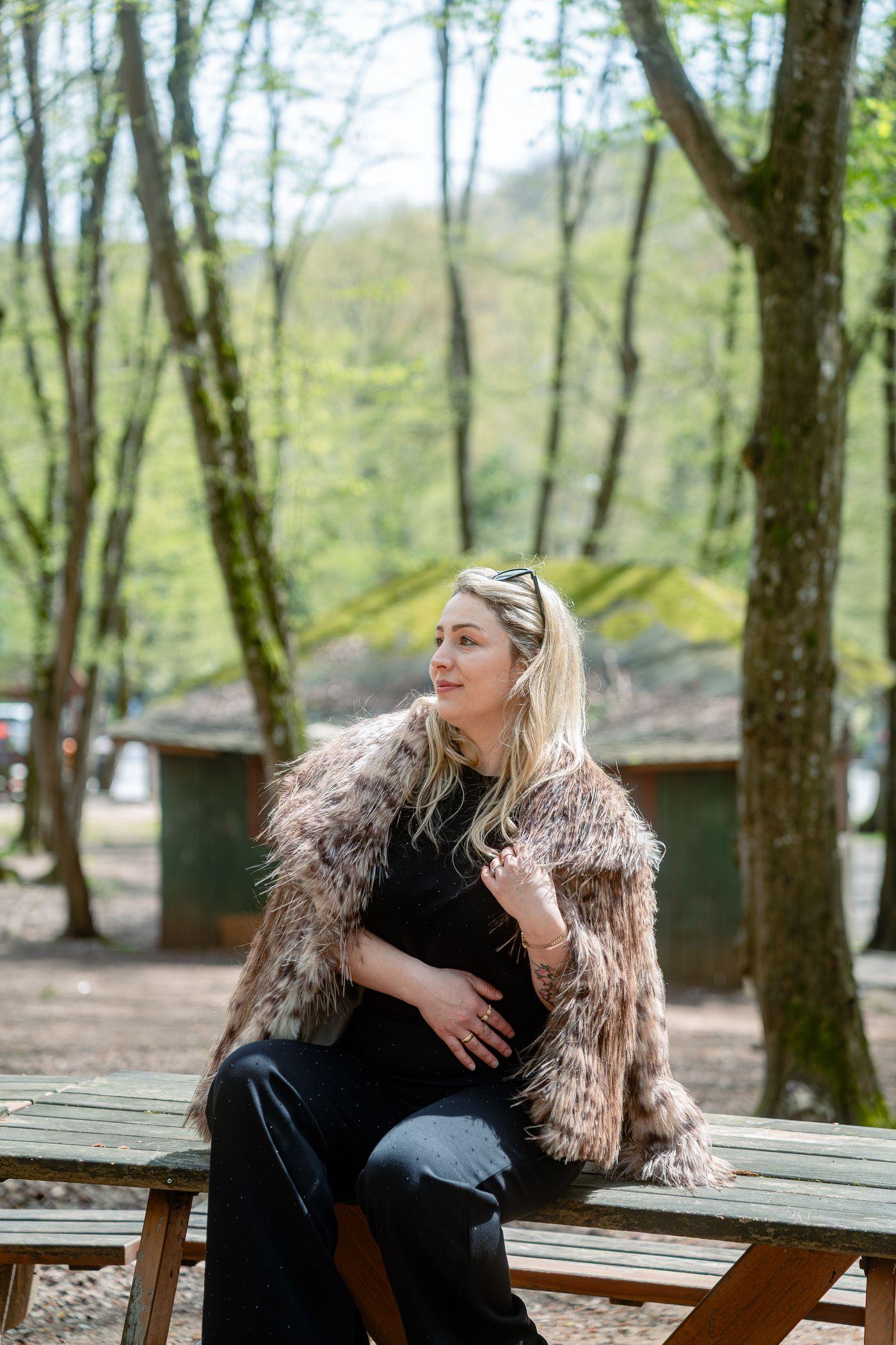 Leopard Shaggy Faux Fur Jacket