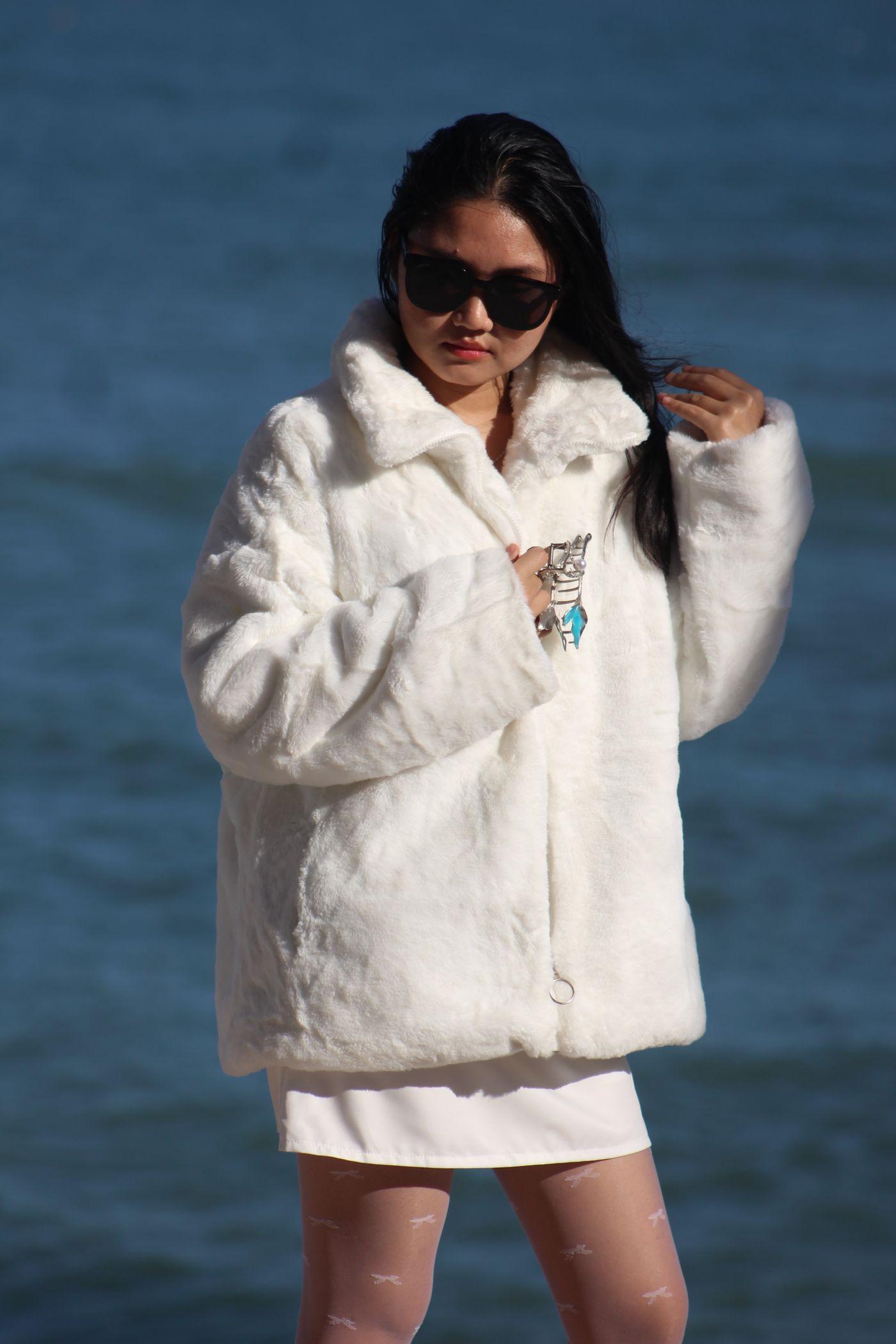 Arctic White Fur Jacket