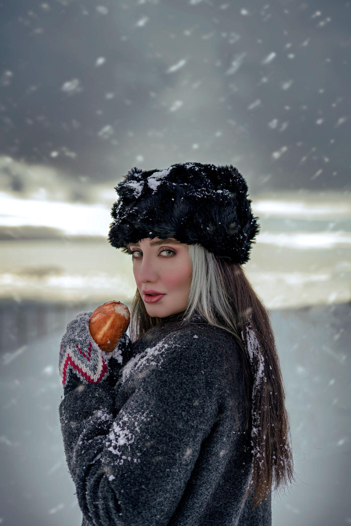 Black Fur Hat