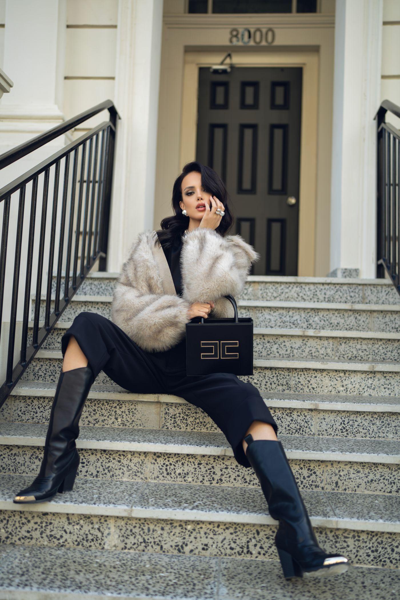 Silver Fox Cropped Jacket