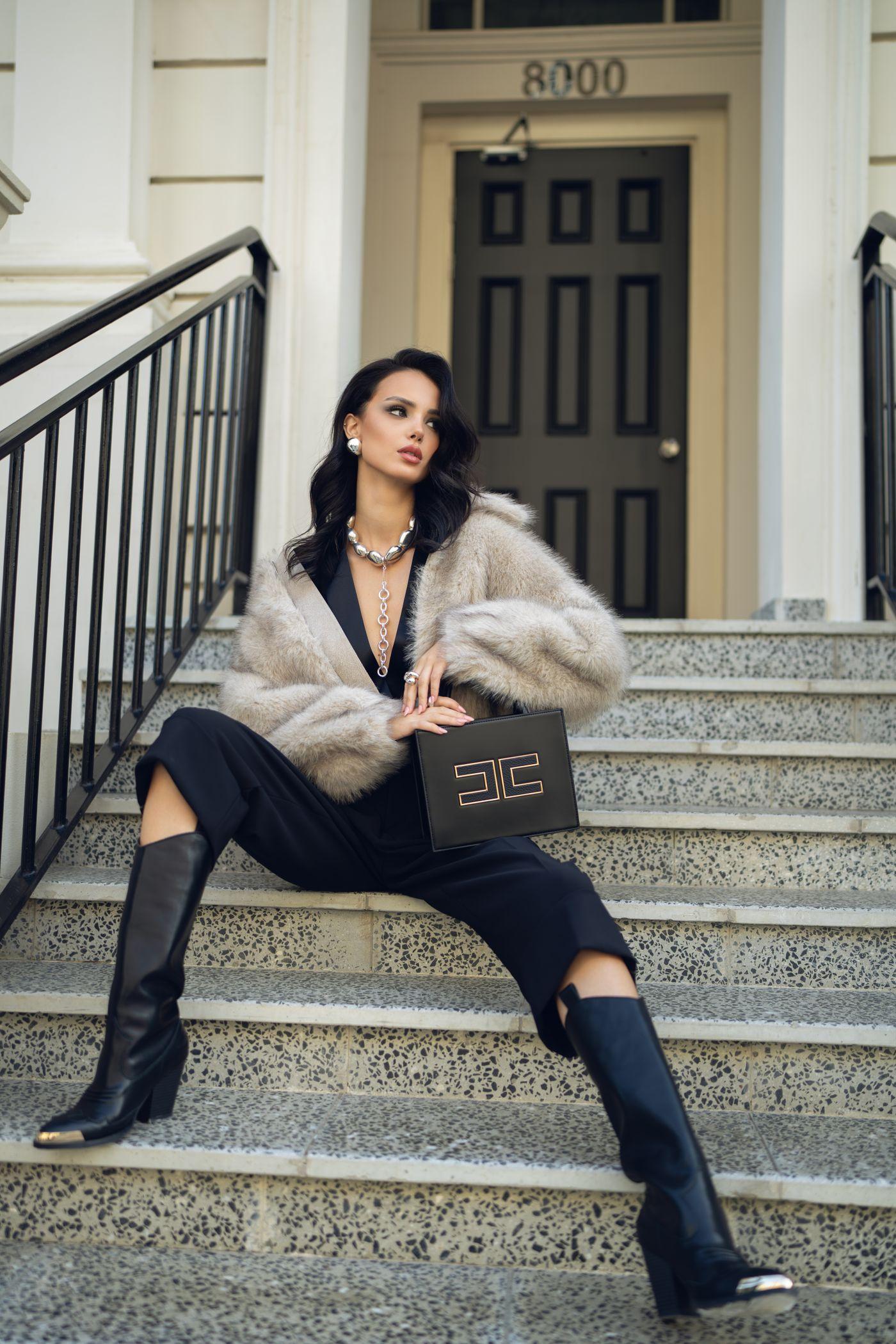 Silver Fox Cropped Jacket