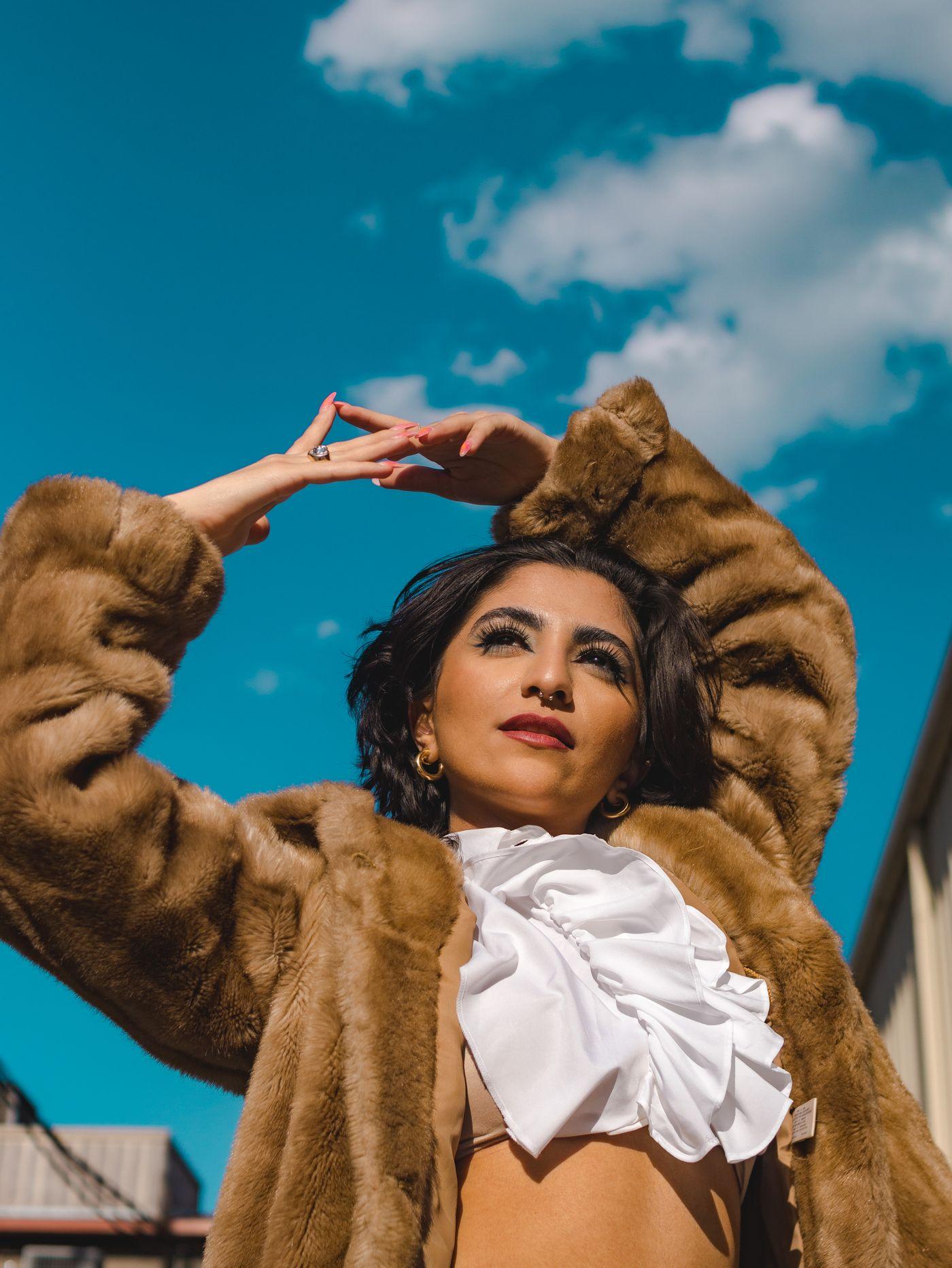 Golden Teddy Fur Bomber
